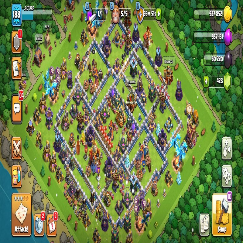 🏰 Clash of Clans акаунт | 16 ратуша | Рівень 0