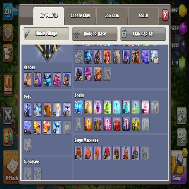 🏰 Clash of Clans account | Town Hall 17 | Level 231