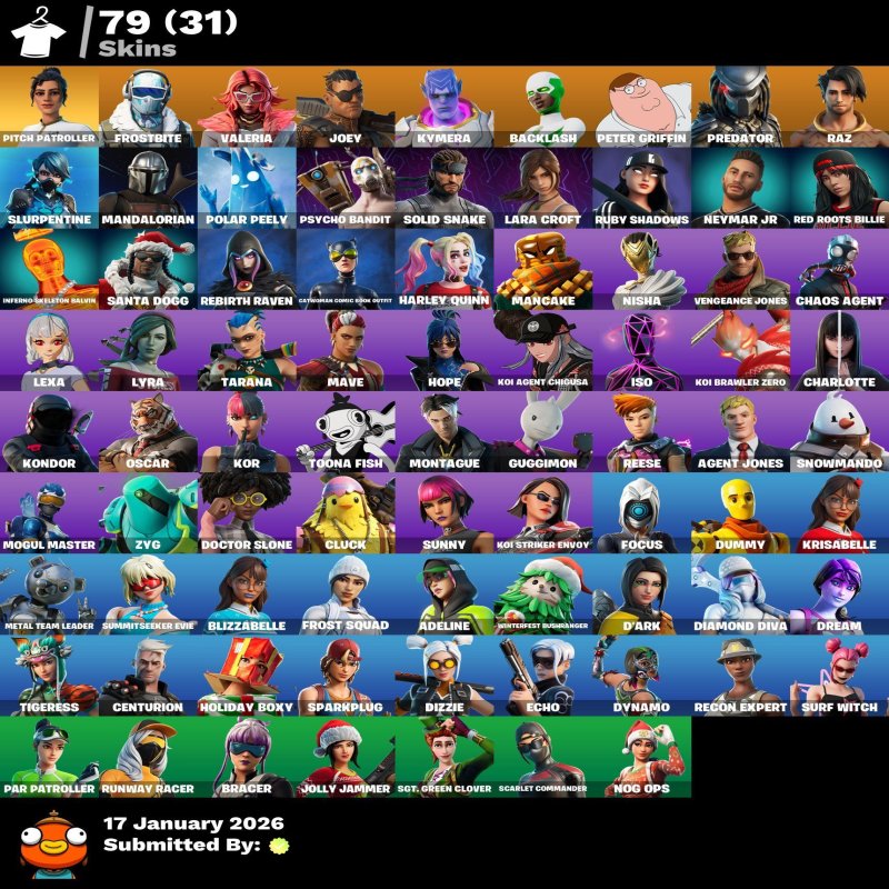 🎨 79 скінів | 🌟 Fortnite акаунт