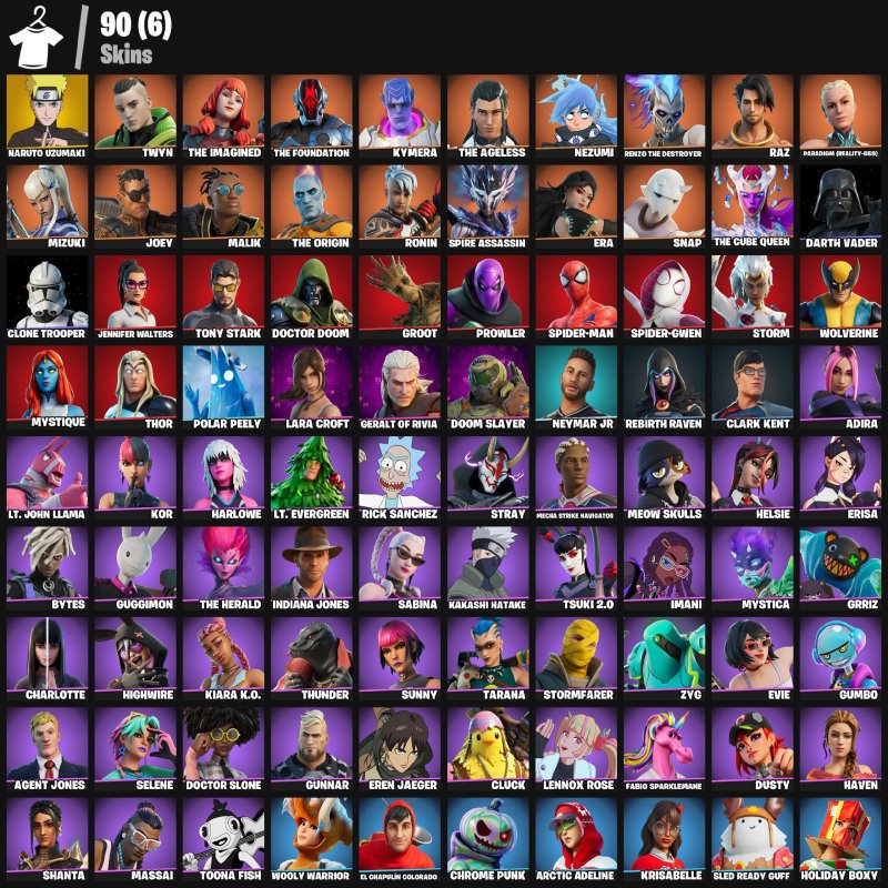 🎨 90 скінів | 🌟 Fortnite акаунт