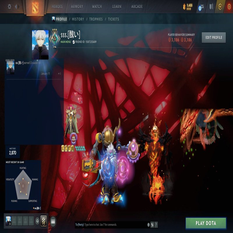 🏅 MMR 1900 | 🕒 7000 hours | 🛡 3000