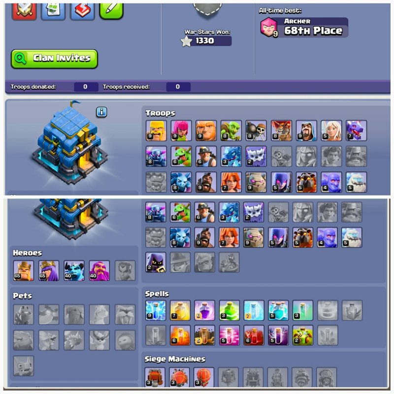 🏰 Clash of Clans акаунт | Ратуша 12 рівень | Рівень 100