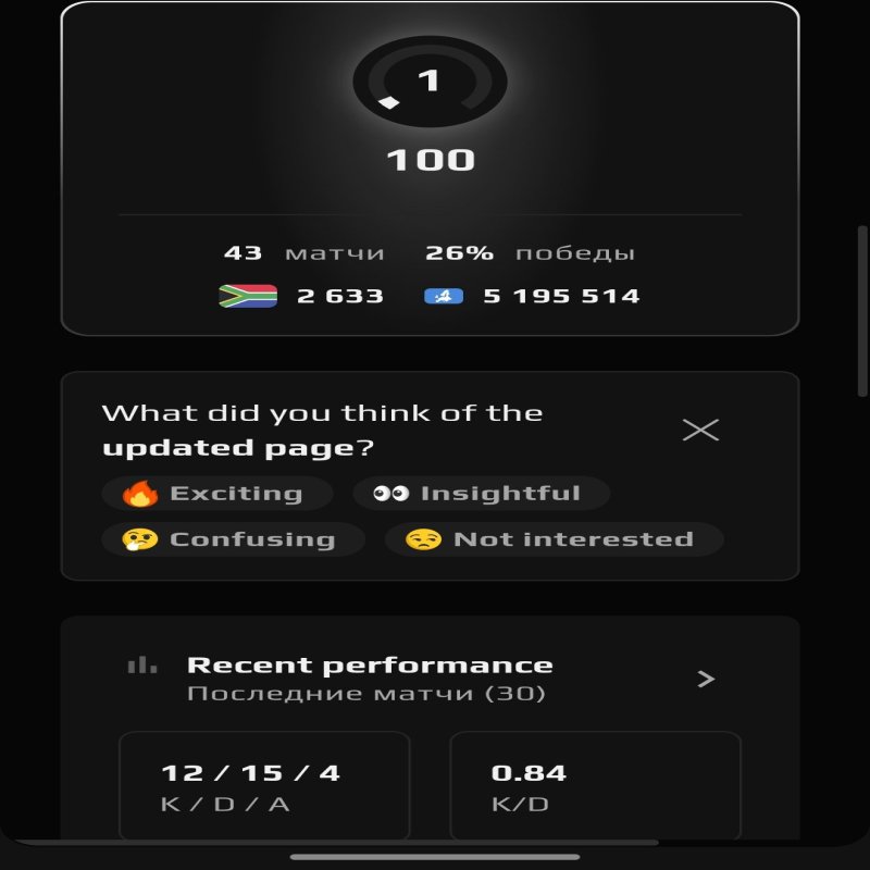 💪 FACEIT 1LVL 2024 | 💯 100 ELO | 🎮 43 матчів — Готовий до ігор