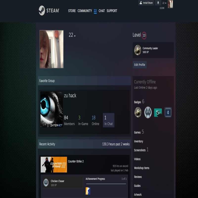 🏆 Personal Faceit Account LVL 10 | 🎯 ELO 2015 | 🕒 12 XP boosts — Ready for Competition!