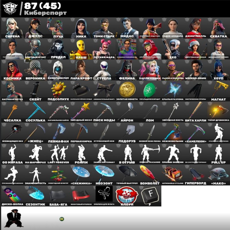 🎨 251 skins | 🌟 Fortnite account