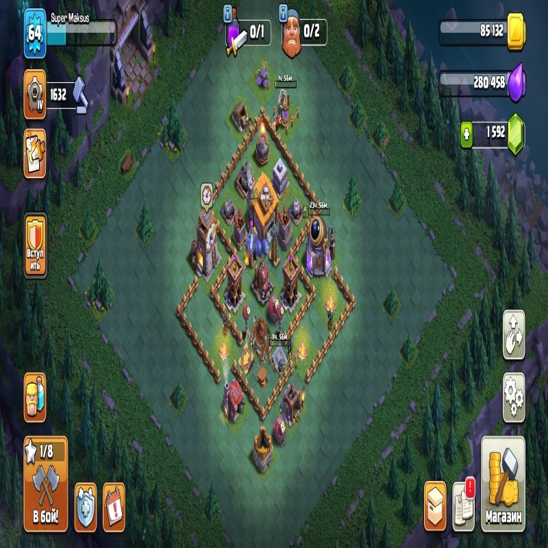 🏰 Clash of Clans акаунт | 14 ратуша | 64 рівень