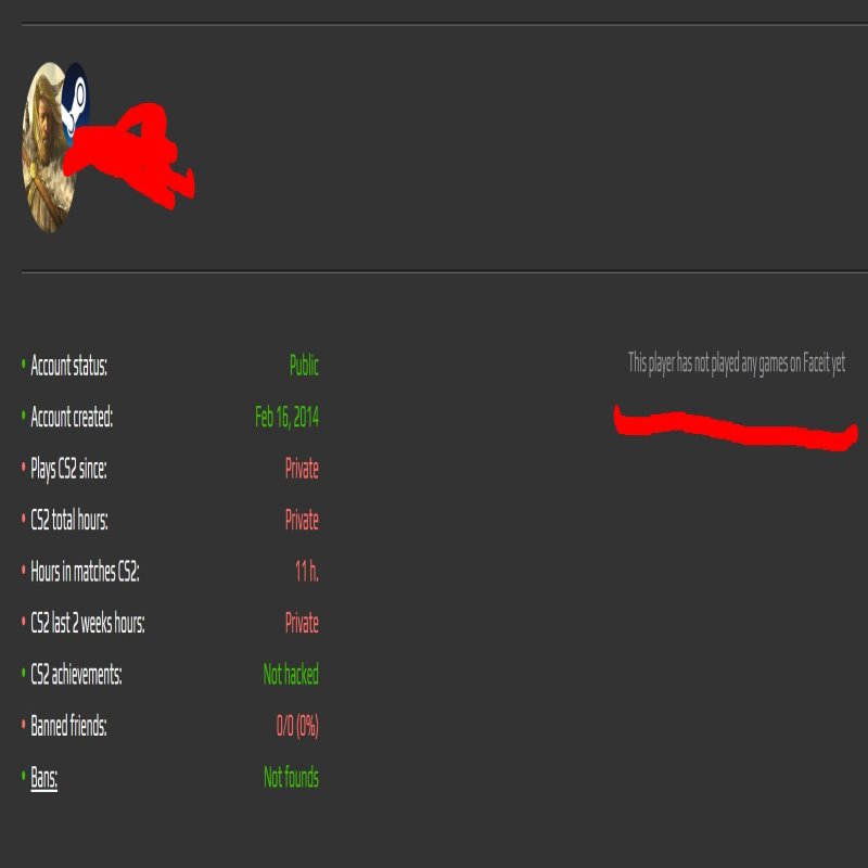 🎮 CS2 Prime | 🎯 Faceit LVL 2 | 🕒 22 hours — Ready for Ranked Matches!