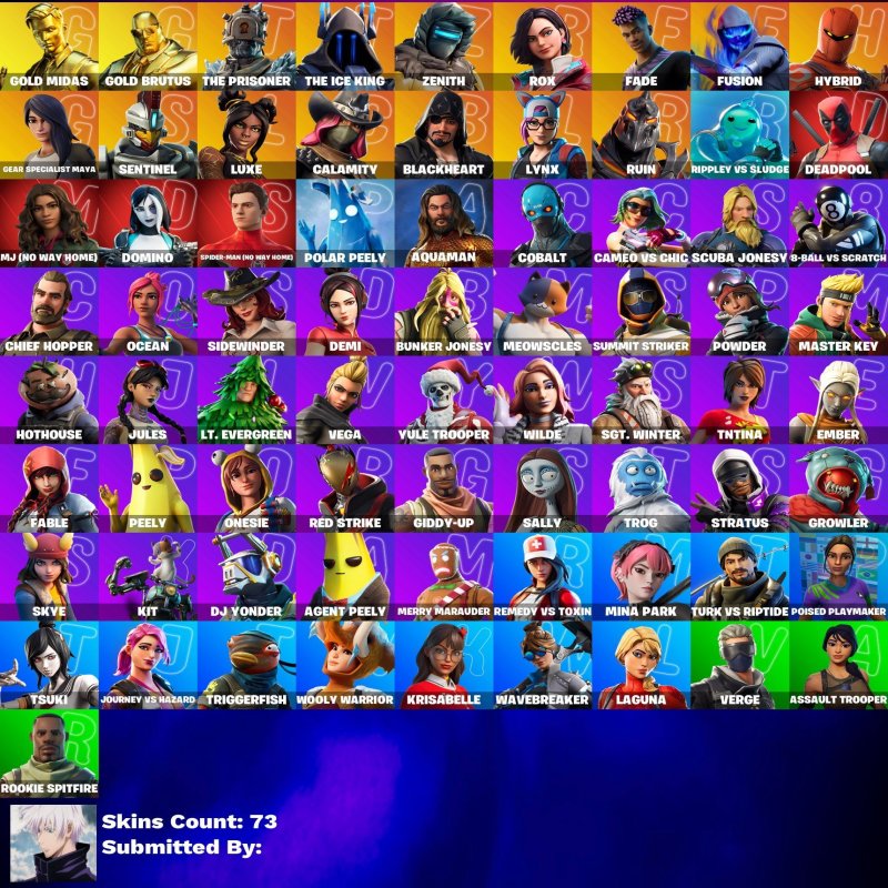 🎨 73 скінів | 🌟 Fortnite акаунт