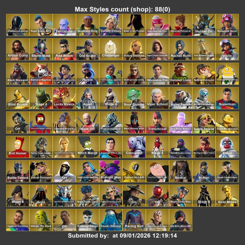 🎨 286 скінів | 🌟 Fortnite акаунт