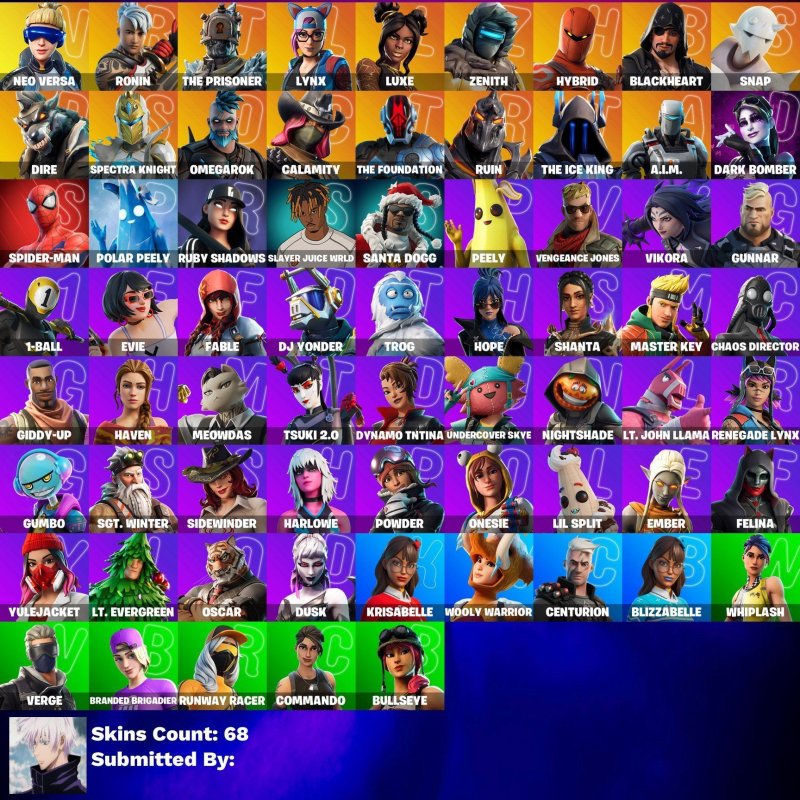 🎨 68 skins | 🌟 Fortnite account