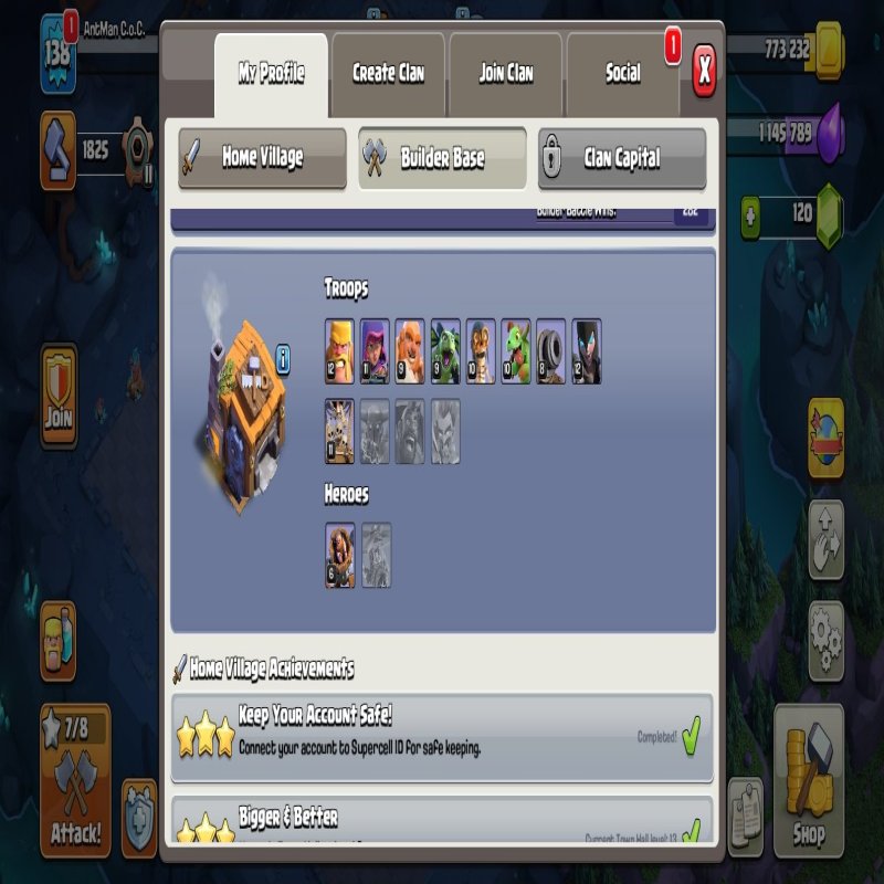 🏰 Clash of Clans акаунт | Ратуша 13 | Рівень: 58/65/35/41/5