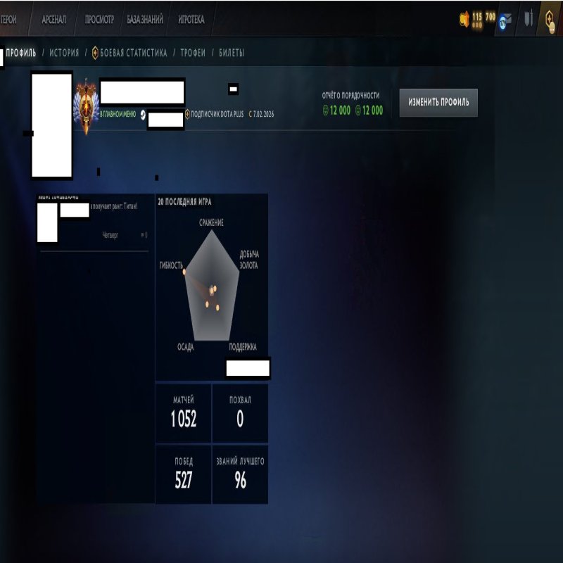 🏅 MMR 7495 | 🕒 505 hours | 🛡 12000