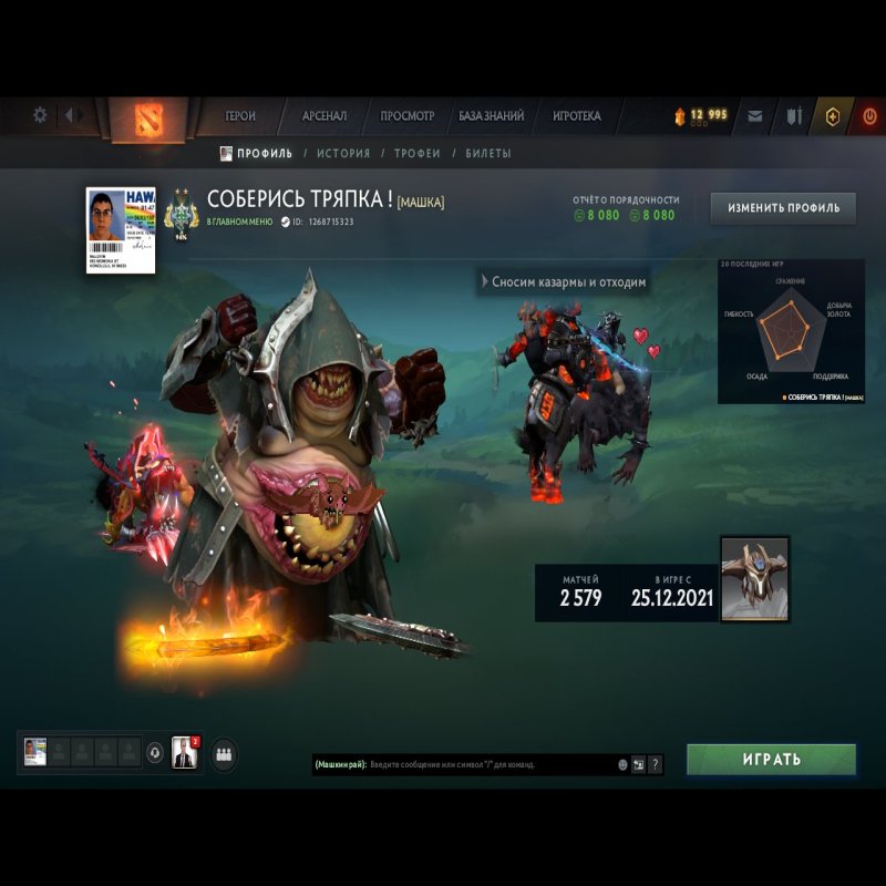 🏅 MMR 2000 | 🕒 4204 годин | 🛡 8080