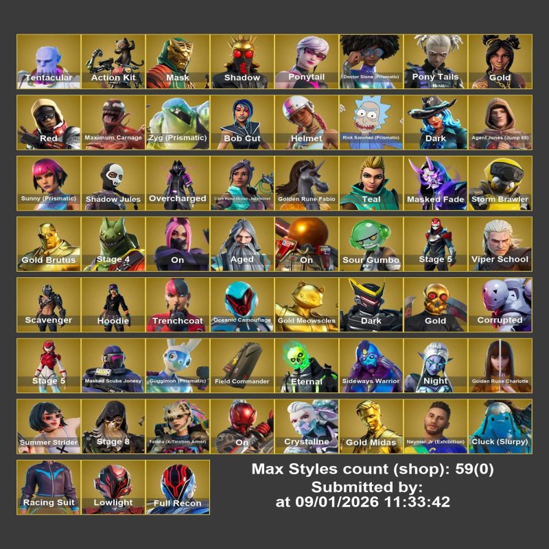 🎨 203 skins | 🌟 Fortnite account