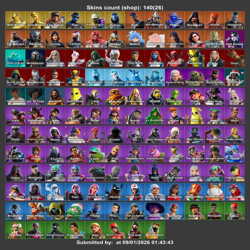 🎨 140 скінів | 🌟 Fortnite акаунт