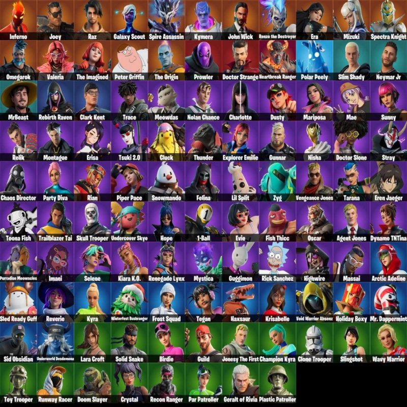 🎨 107 skins | 🌟 Fortnite account