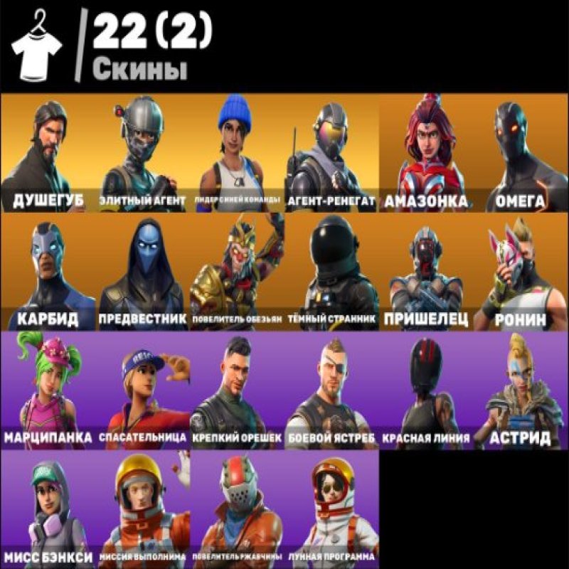 🎨 22 skins | 🌟 Fortnite account