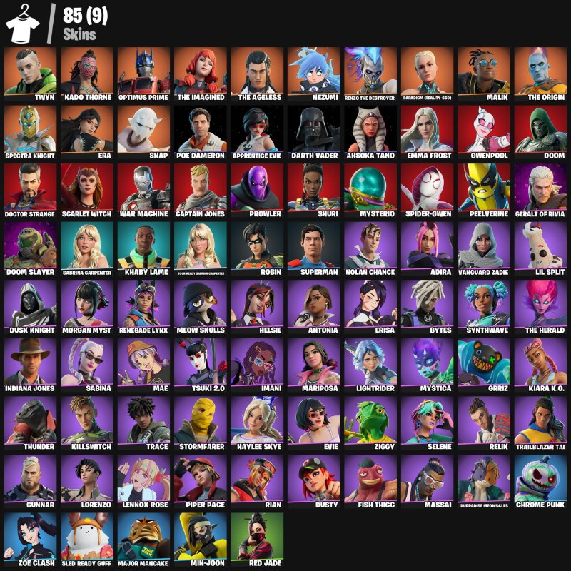 🎨 85 скінів | 🌟 Fortnite акаунт