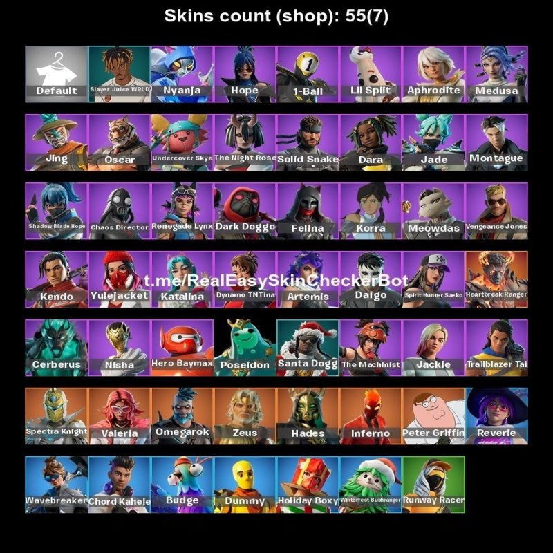 🎨 55 skins | 🌟 Fortnite account