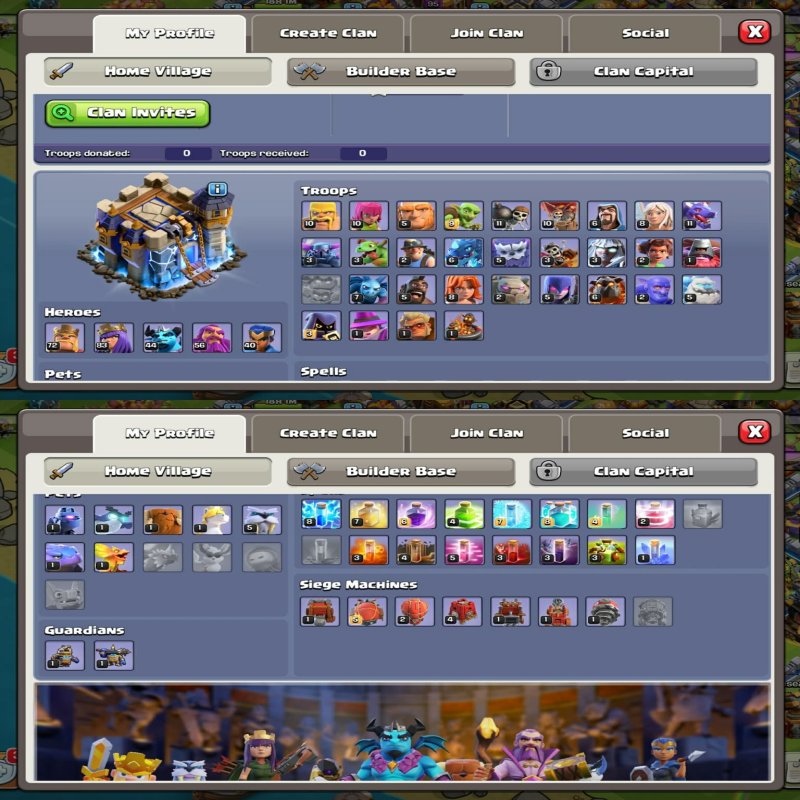 🏰 Clash of Clans акаунт | 18 ратуша | 72 рівень