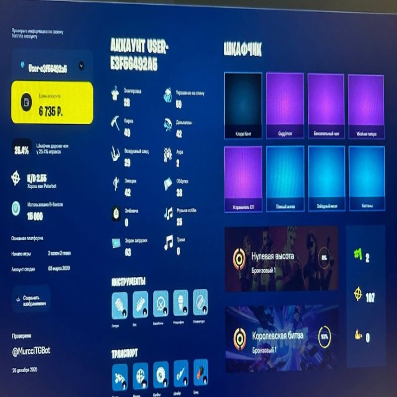 🎨 28 скінів | 🌟 Fortnite акаунт