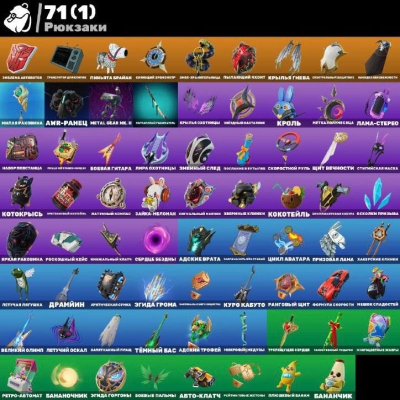 🎨 54 скінів | 🌟 Fortnite акаунт