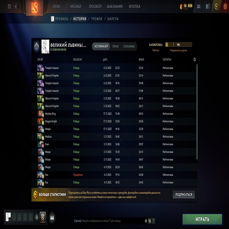 🏅 MMR 4000 | 🕒 1300 годин | 🛡 7400