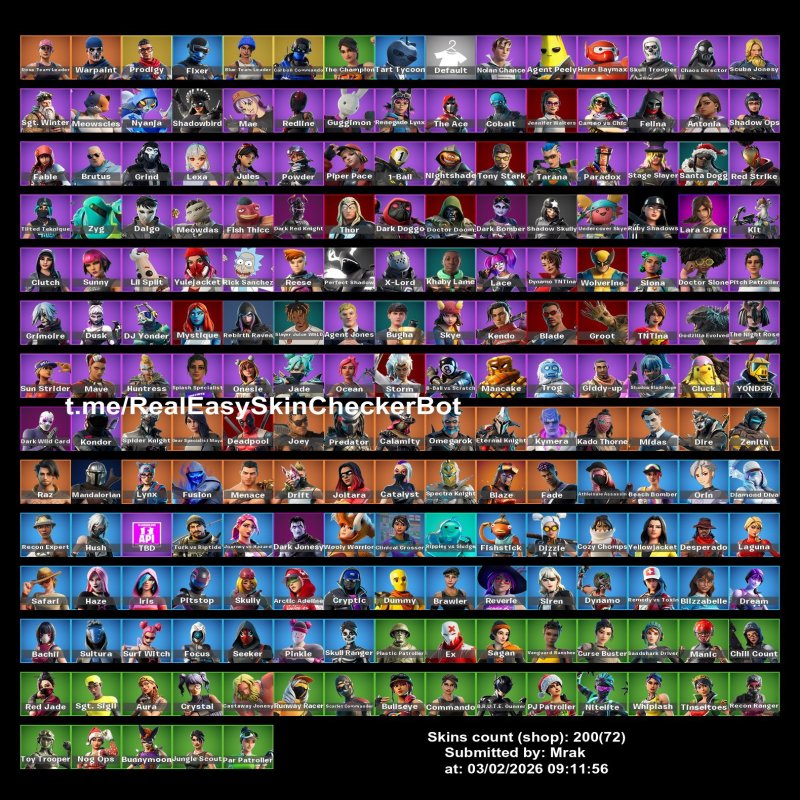 🎨 200 skins | 🌟 Fortnite account