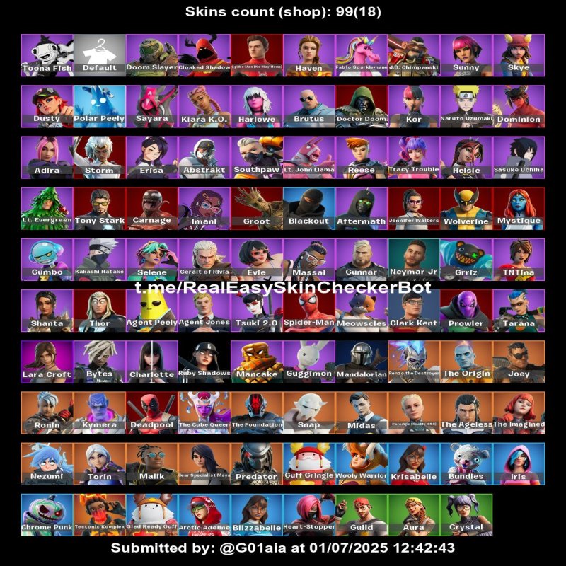 🎨 99 skins | 🌟 Fortnite account