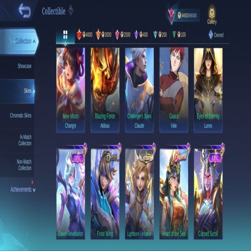 🎮 Mobile Legends акаунт | Міфічний | 119 героїв | 287 облич