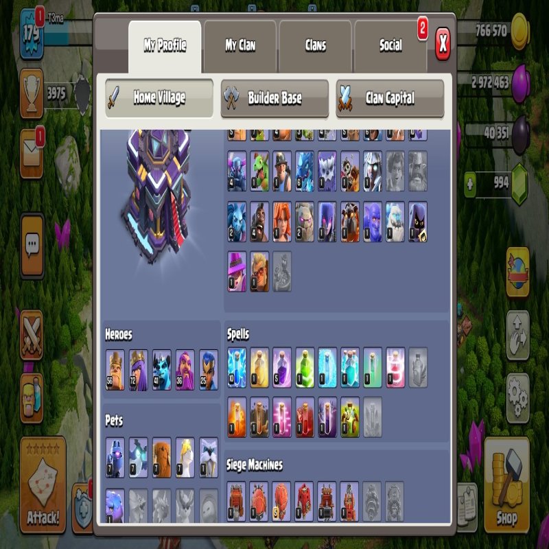 🏰 Clash of Clans акаунт | Ратуша 14 рівень | Рівень 210