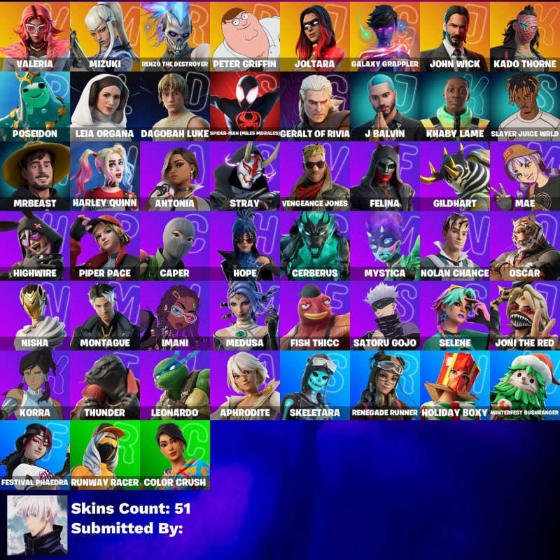 🎨 51 скін | 🌟 Fortnite акаунт