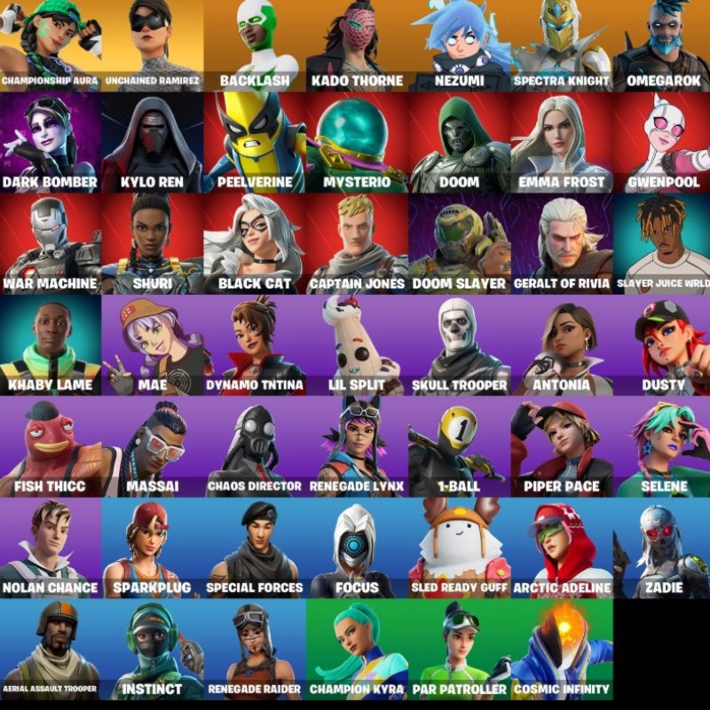 🎨 48 скінів | 🌟 Fortnite акаунт