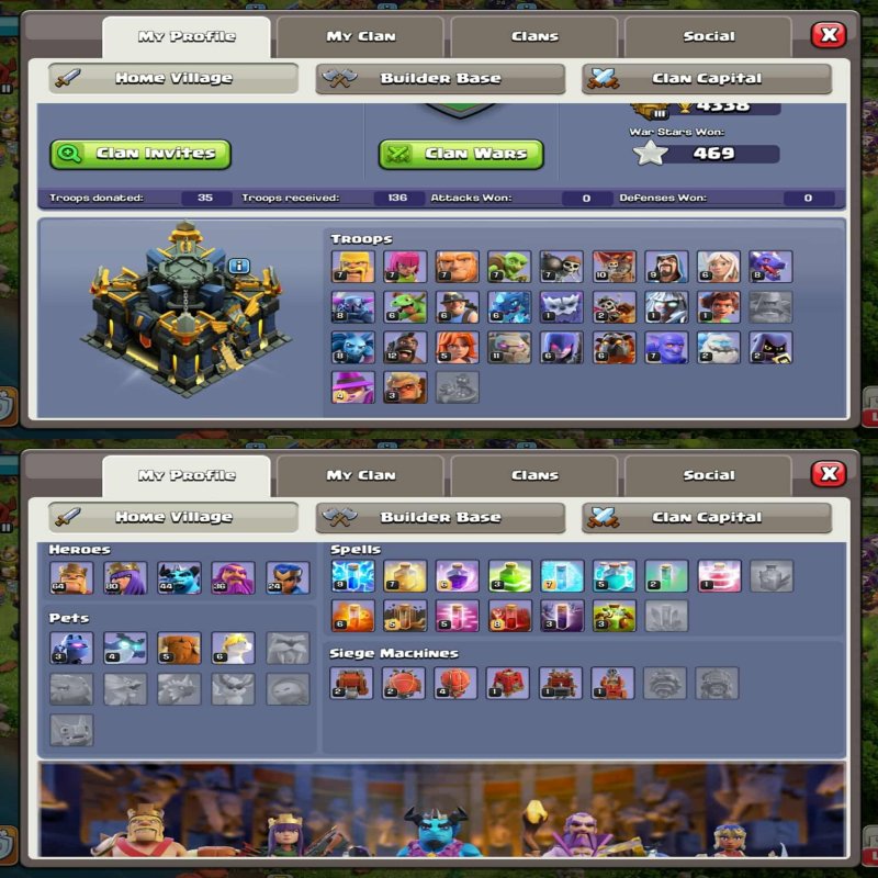 🏰 Clash of Clans акаунт | Ратуша 17 рівень | Рівень 100