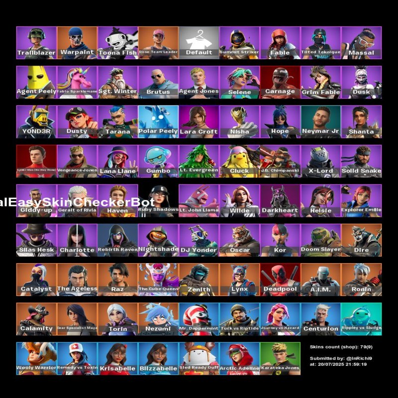 🎨 79 skins | 🌟 Fortnite account
