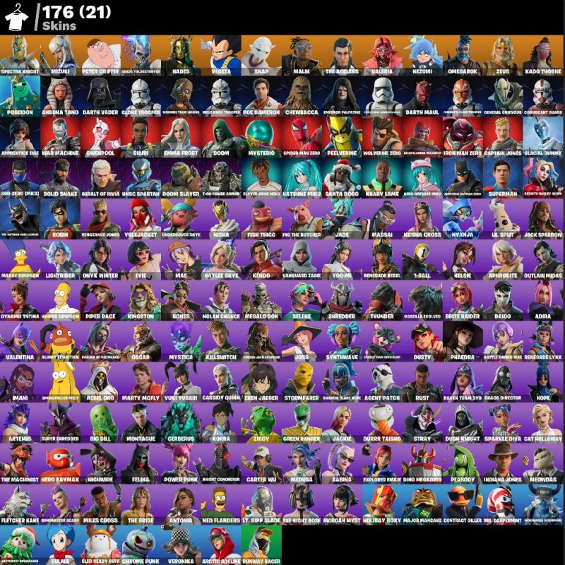 🎨 176 скінів | 🌟 Fortnite акаунт