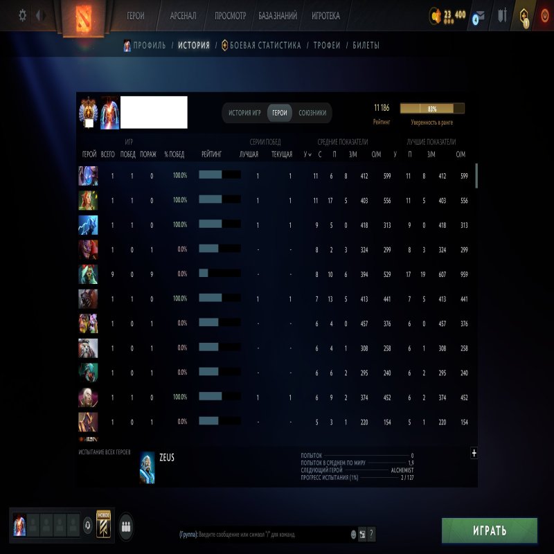 🏅 MMR 11186 | 🕒 183 hours | 🛡 10837