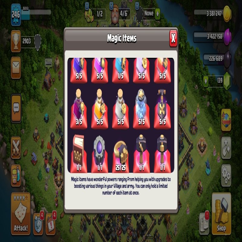 🏰 Clash of Clans акаунт | Ратуша 17 рівня | Рівень 80%