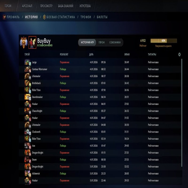 🏅 MMR 6662 | 🕒 177 годин | 🛡 10149