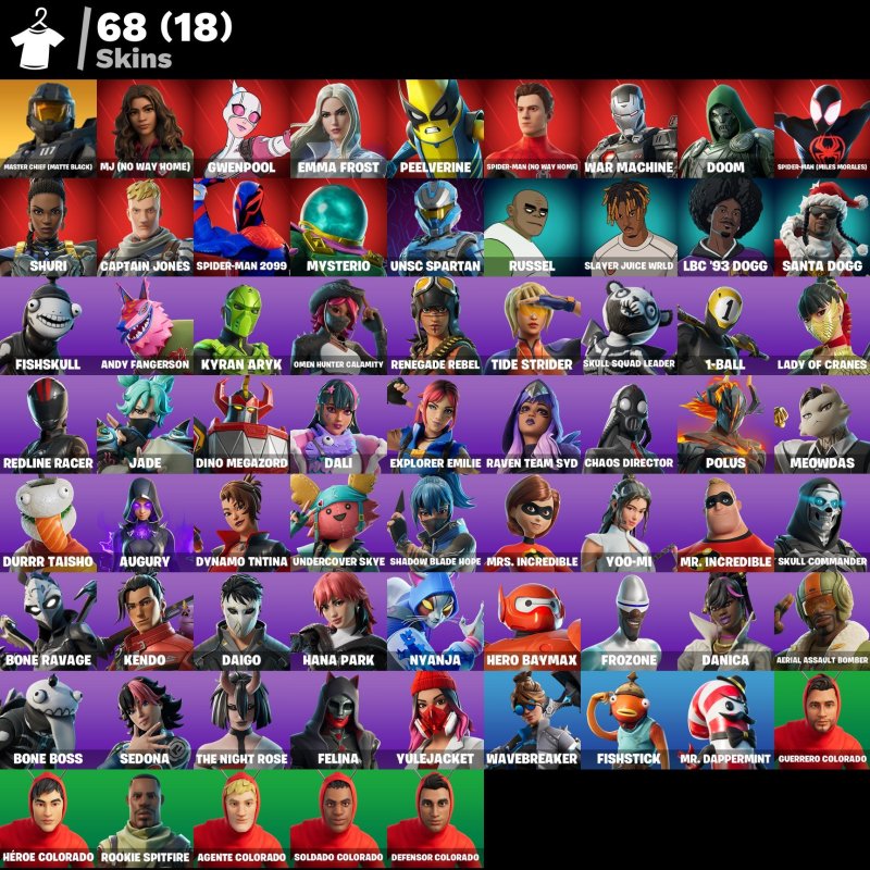 🎨 68 skins | 🌟 Fortnite account