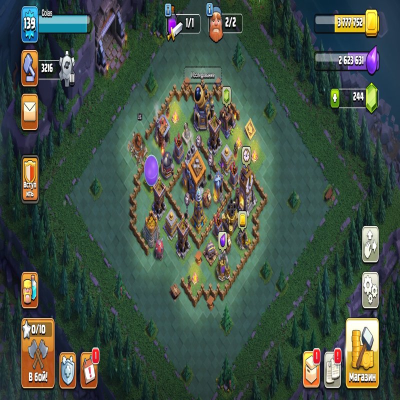 🏰 Clash of Clans акаунт | 12 ратуша | Рівень 2189
