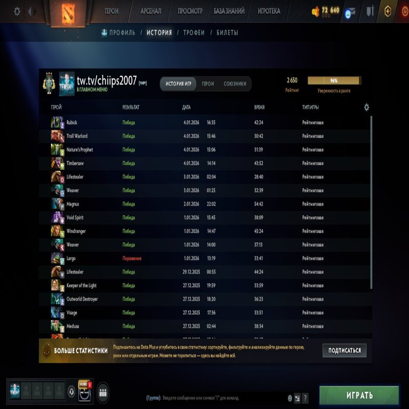 🏅 MMR 2650 | 🕒 354 години | 🛡 11229