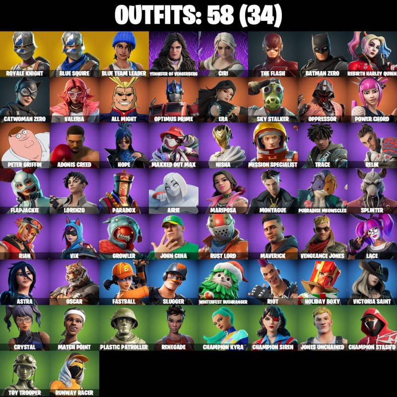 🎨 58 skins | 🌟 Fortnite account
