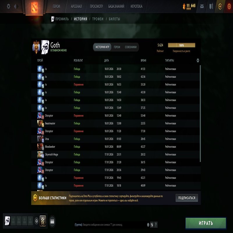 🏅 MMR 5624 | 🕒 1950 годин | 🛡 8246