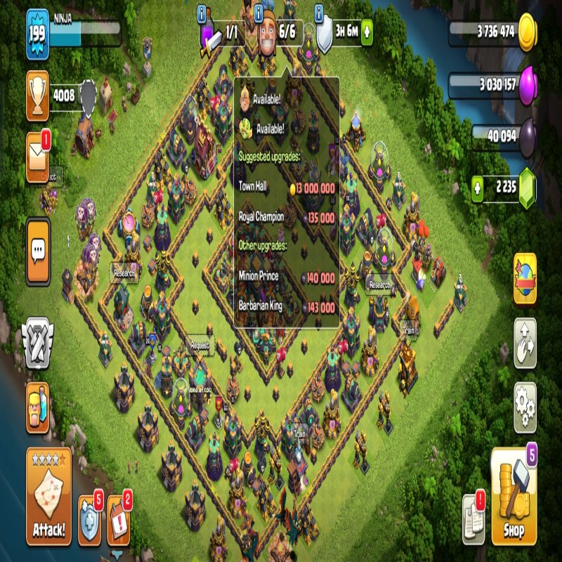 🏰 Clash of Clans акаунт | 14 ратуша | Рівень 1