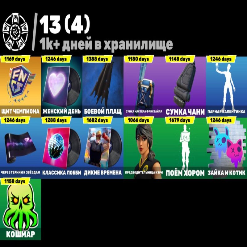 🎨 119 скінів | 🌟 Fortnite акаунт
