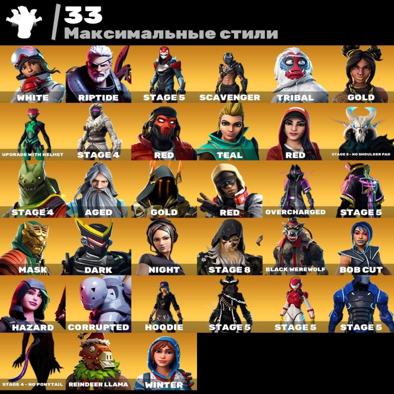 🎨 121 skins | 🌟 Fortnite account