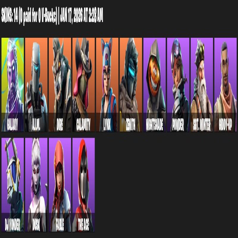 🎨 14 скинов | 🌟 Fortnite аккаунт