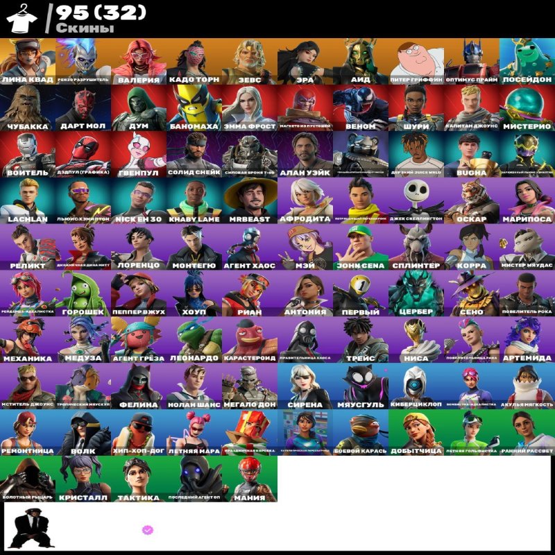 🎨 128 скінів | 🌟 Fortnite акаунт