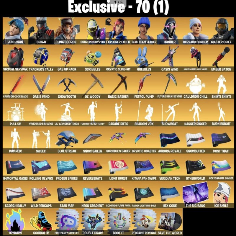 🎨 496 skins | 🌟 Fortnite account